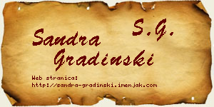 Sandra Gradinski vizit kartica